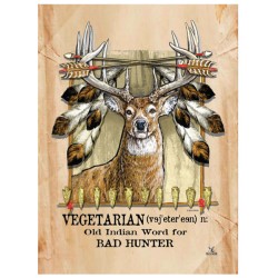 TIN SIGN VEGETARIAN