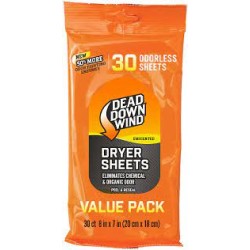 DEAD DOWN WIND DRYER SHEETS...