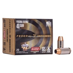 FEDERAL 40 S&W 165GR JHP