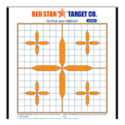 RED STAR TARGET ALPHA OMEGA...