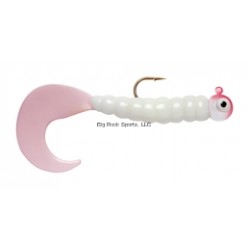 APEX RIGGED GRUBS PINK/WHITE