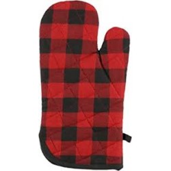 RED PLAID OVEN MITT BEAR...