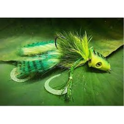 HAND TIED FLIES OLIVE FROG