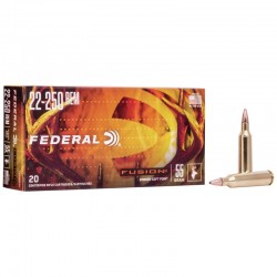 FEDERAL AMMO FUSION 22-250/55