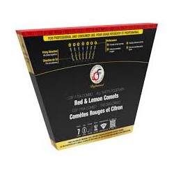 FIREWORK RED COMETS CAKE SLICE