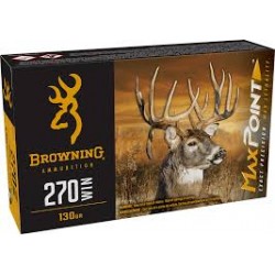 BROWNING 270 WIN 130 GR MAX PT