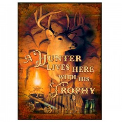TIN SIGN A HUNTER LIVES HERE