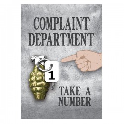 TIN SIGN COMPLAINT DEPARTMENT