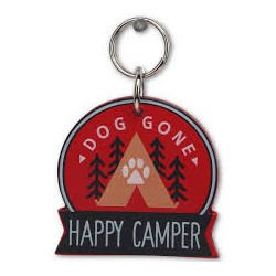 DOG COLLAR CHARM HAPPY CAMPER