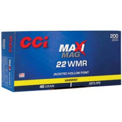 CCI 22WMR 40 GR JHP 200...