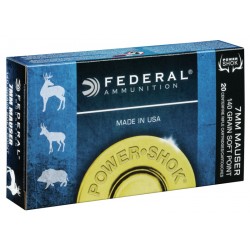 FEDERAL AMMO 7MM MAUSER 140SP