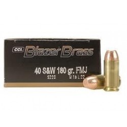 BLAZER AMMO 40 S&W 180 GR FMJ