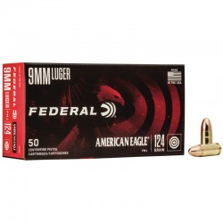 FEDERAL AMMO 9MM 124 FMJ