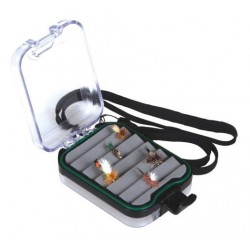 TFO CLEAR FLY BOX W NECK STRAP