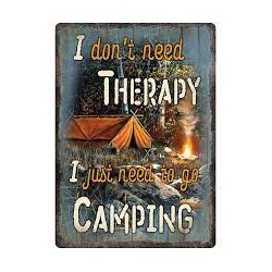 TIN SIGN THERAPY CAMPING