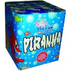 FIREWORK PIRANHA VULCAN CAKE