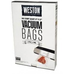 WESTON VACUUM BAGS 8 X12'