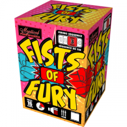 FIREWORK FISTS OF FURY CAKE