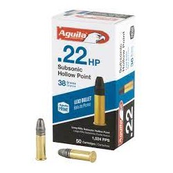 AGUILA 22LR 38 GR HP SUB